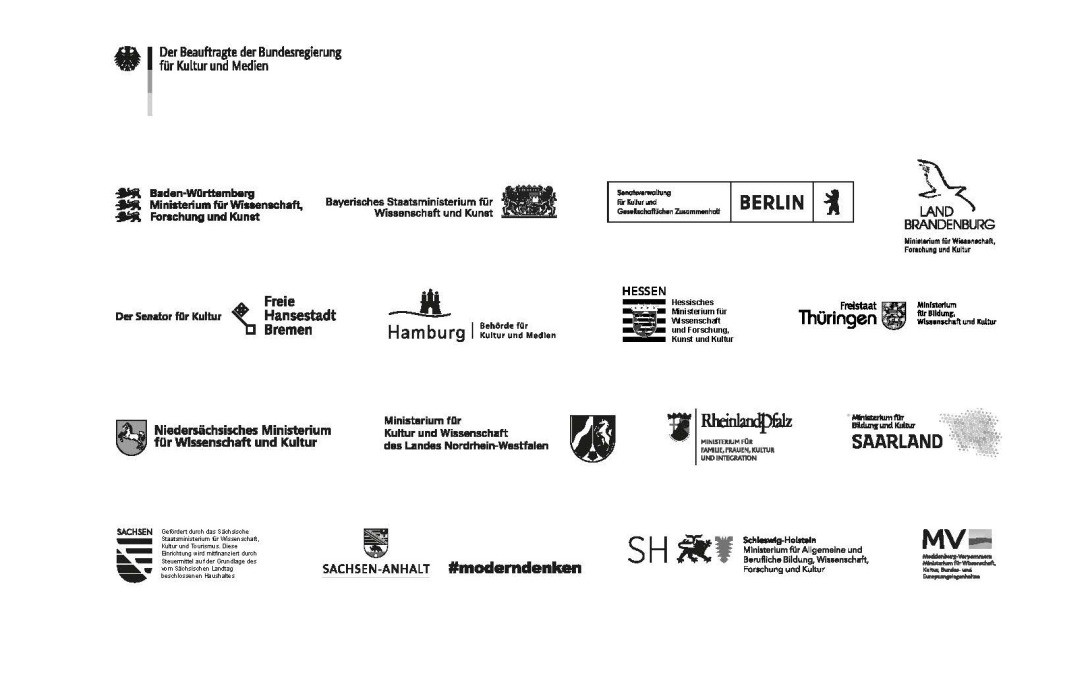 Zu sehen sind die Logos der Förderer